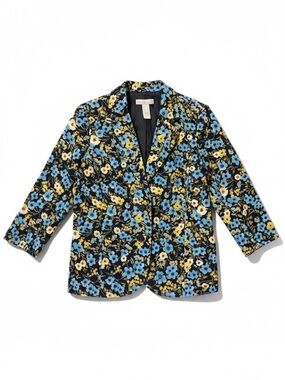 First Issue by Liz Claiborne Floral Corduroy Blazer – Size XL